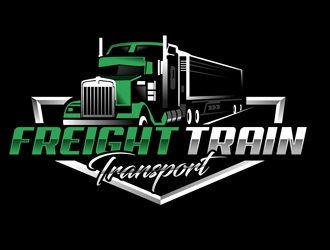 Freight Train Transport logo design by DreamLogoDesign