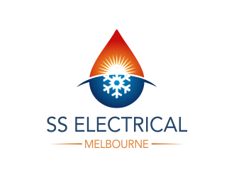 SS ELECTRICAL MELBOURNE (HEATING AND COOLING) logo design by Girly