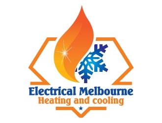 SS ELECTRICAL MELBOURNE (HEATING AND COOLING) logo design by Suvendu