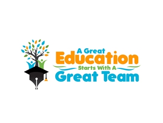 A Great Education Starts With A Great Team logo design by DreamLogoDesign
