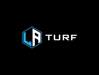 L A Turf logo design by pencilhand