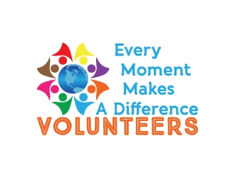 Volunteers: Every Moment Makes A Difference logo design by dhika