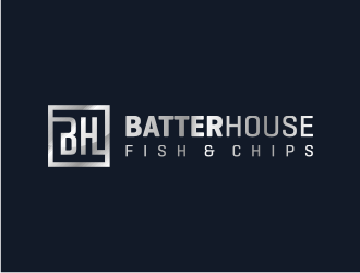 BatterHouse fish & chips logo design by Asani Chie
