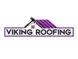 Viking Roofing logo design by megalogos