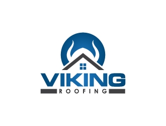 Viking Roofing logo design by gipanuhotko