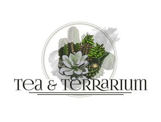 Tea & Terrarium logo design by DreamLogoDesign