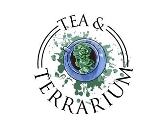 Tea & Terrarium logo design by DreamLogoDesign