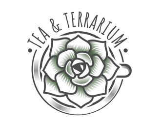 Tea & Terrarium logo design by DreamLogoDesign