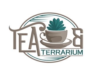 Tea & Terrarium logo design by DreamLogoDesign