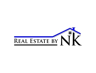 Real Estate by NK logo design by fortunato