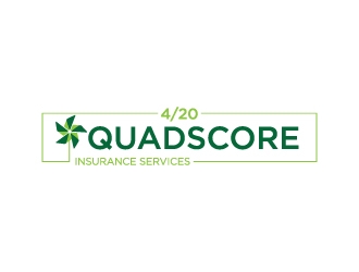 QuadScore Insurance Services logo design by Erasedink