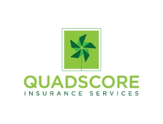 QuadScore Insurance Services logo design by Erasedink