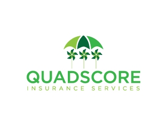 QuadScore Insurance Services logo design by Erasedink