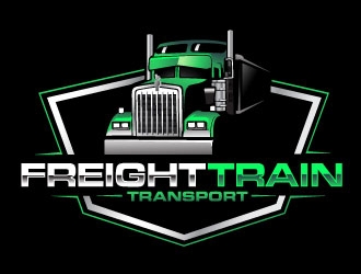 Freight Train Transport logo design by REDCROW