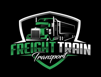 Freight Train Transport logo design by DreamLogoDesign