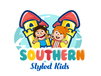 Southern Styled Kids logo design by enzidesign