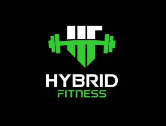 Hybrid Fitness logo design by serprimero