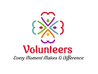 Volunteers: Every Moment Makes A Difference logo design by prodesign