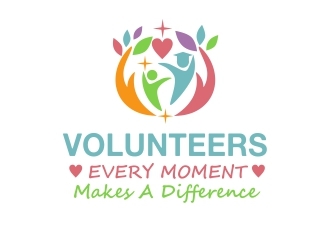 Volunteers: Every Moment Makes A Difference logo design by amar_mboiss