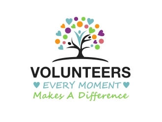 Volunteers: Every Moment Makes A Difference logo design by amar_mboiss