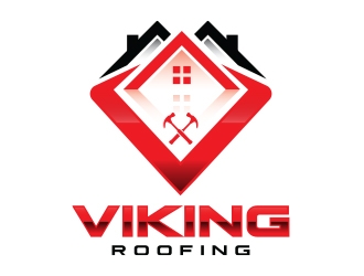 Viking Roofing logo design by Eliben