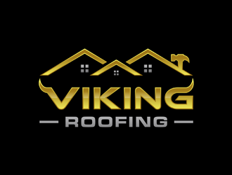 Viking Roofing logo design by alby
