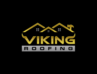 Viking Roofing logo design by alby