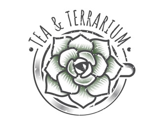 Tea & Terrarium logo design by DreamLogoDesign