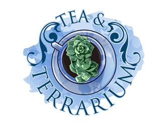Tea & Terrarium logo design by DreamLogoDesign