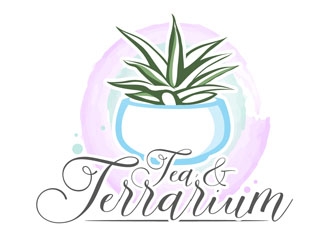 Tea & Terrarium logo design by DreamLogoDesign