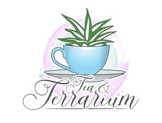 Tea & Terrarium logo design by DreamLogoDesign