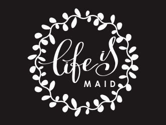 Life is Maid logo design by YONK