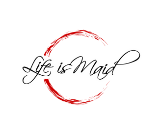 Life is Maid logo design by Girly