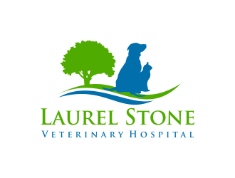 Laurel Stone Veterinary Hospital logo design by Girly