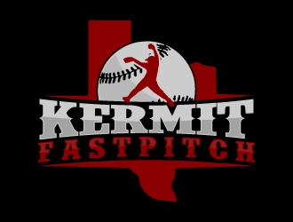 Kermit Fastpitch logo design by KDesigns