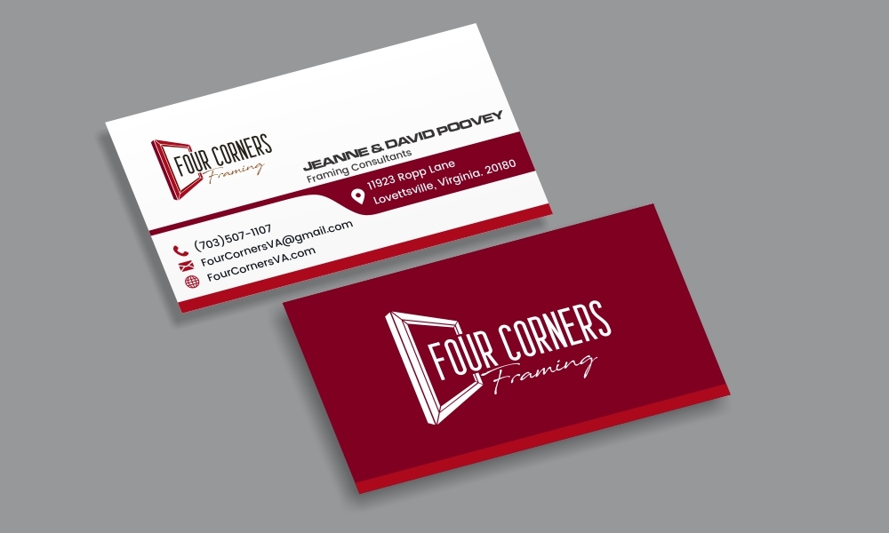 Four Corners Framing logo design by amar_mboiss