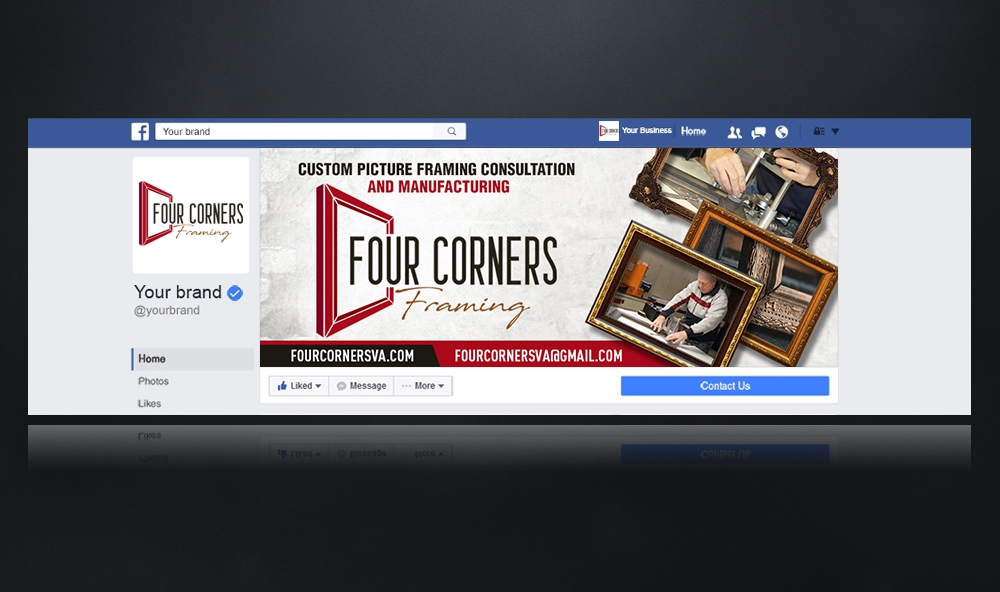 Four Corners Framing logo design by mattlyn
