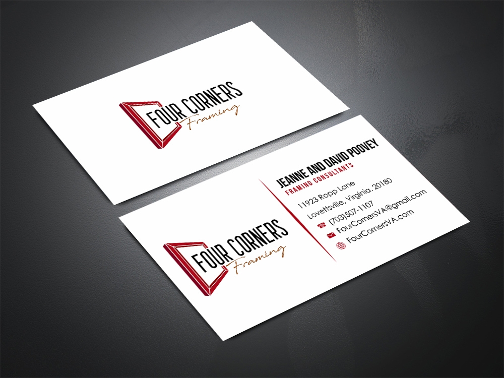 Four Corners Framing logo design by Al-fath