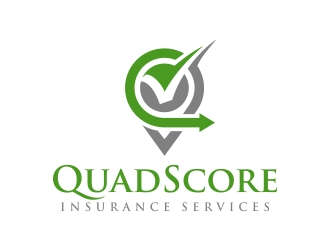 QuadScore Insurance Services logo design by excelentlogo