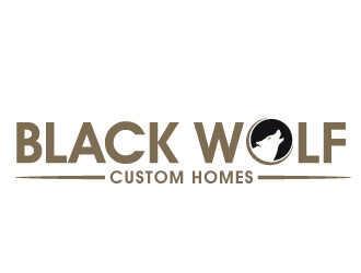 Black Wolf Custom Homes logo design by PMG