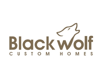 Black Wolf Custom Homes logo design by PMG