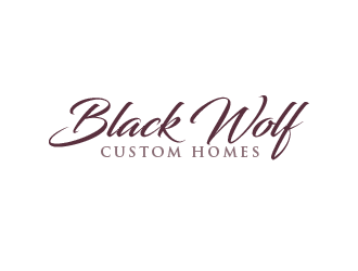 Black Wolf Custom Homes logo design by BeDesign