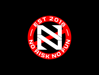 NO RISK NO FUN logo design by ubai popi