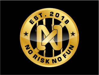 NO RISK NO FUN logo design by meliodas