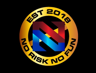 NO RISK NO FUN logo design by Marianne