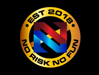 NO RISK NO FUN logo design by Marianne