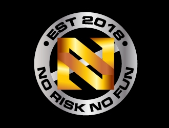 NO RISK NO FUN logo design by Marianne