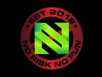 NO RISK NO FUN logo design by Marianne