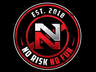 NO RISK NO FUN logo design by REDCROW