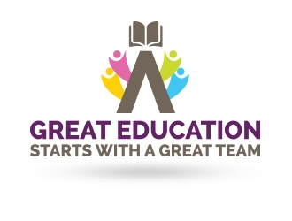A Great Education Starts With A Great Team logo design by aqibahmed